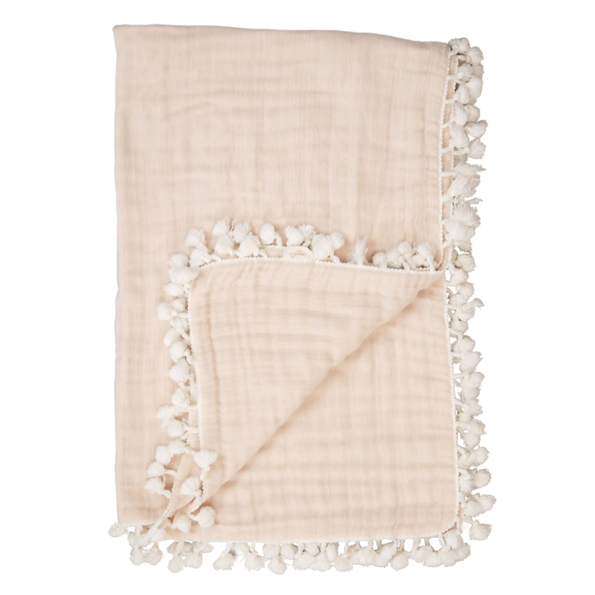 Crane Baby 6 Layer Muslin Blanket Desert - Light Pink