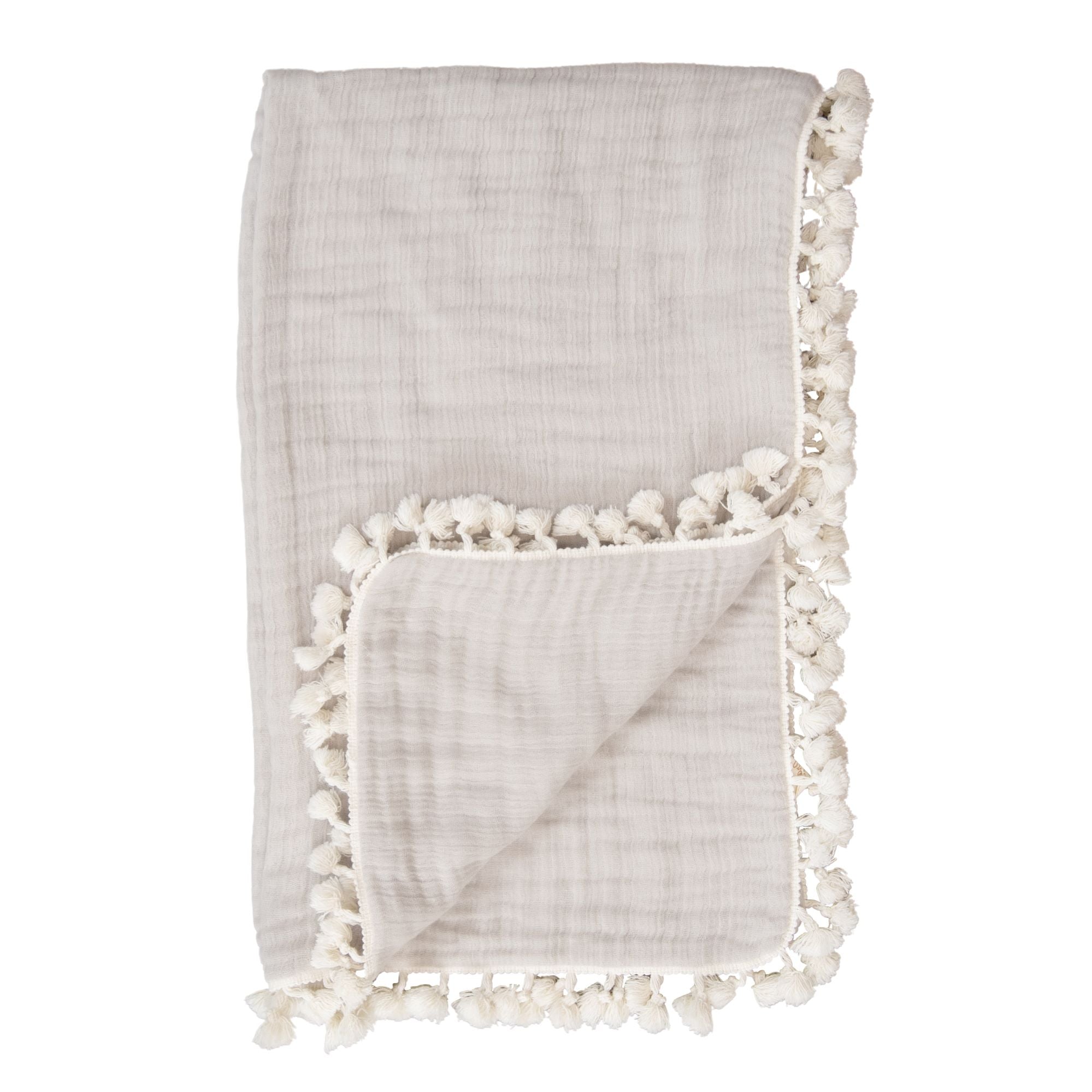 Crane Baby 6 Layer Muslin Blanket Moonstone - Grey