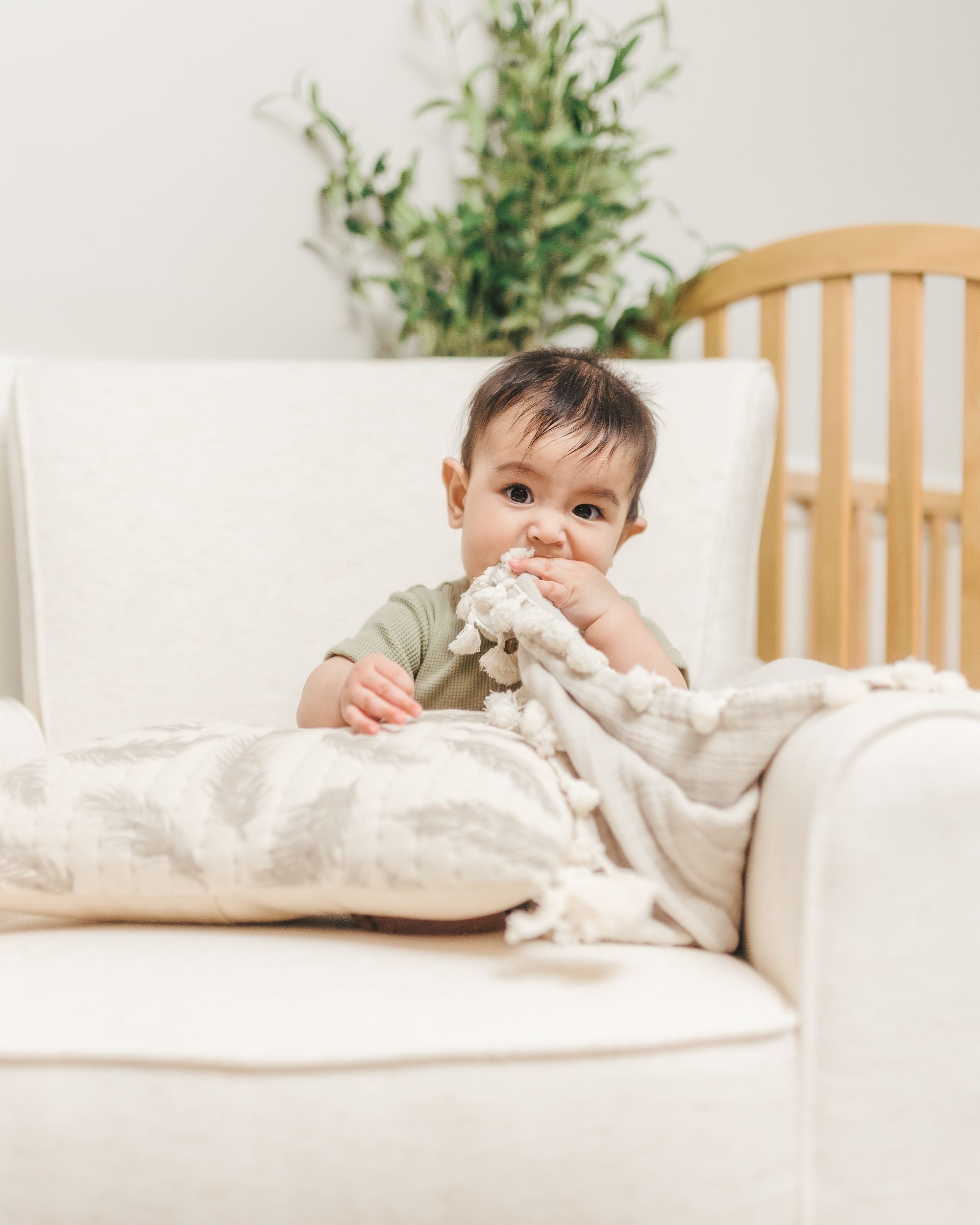 Crane Baby 6 Layer Muslin Blanket Moonstone - Grey