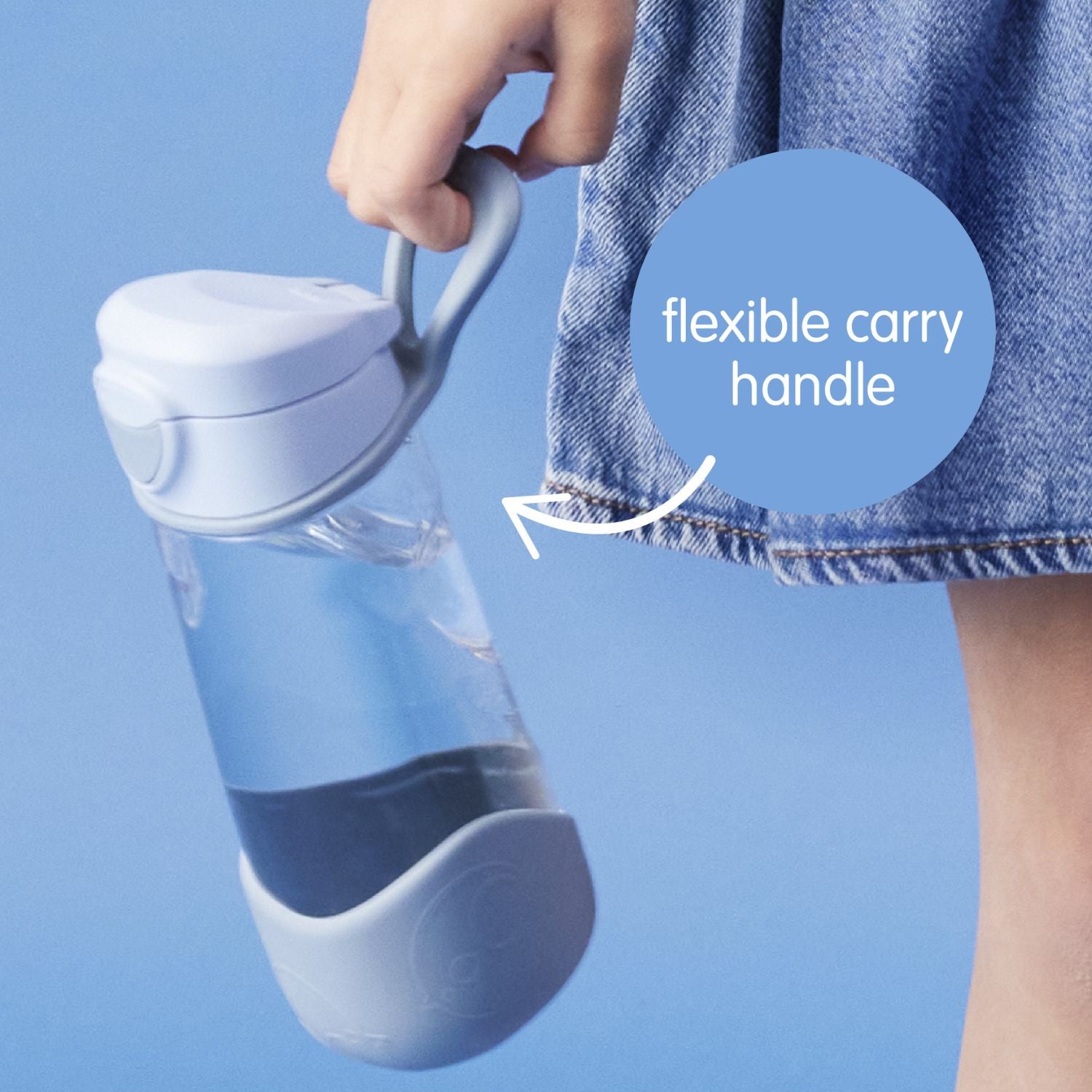 b.box Tritan Sport Spout Drink Bottle 450ml Blush Crush Pink