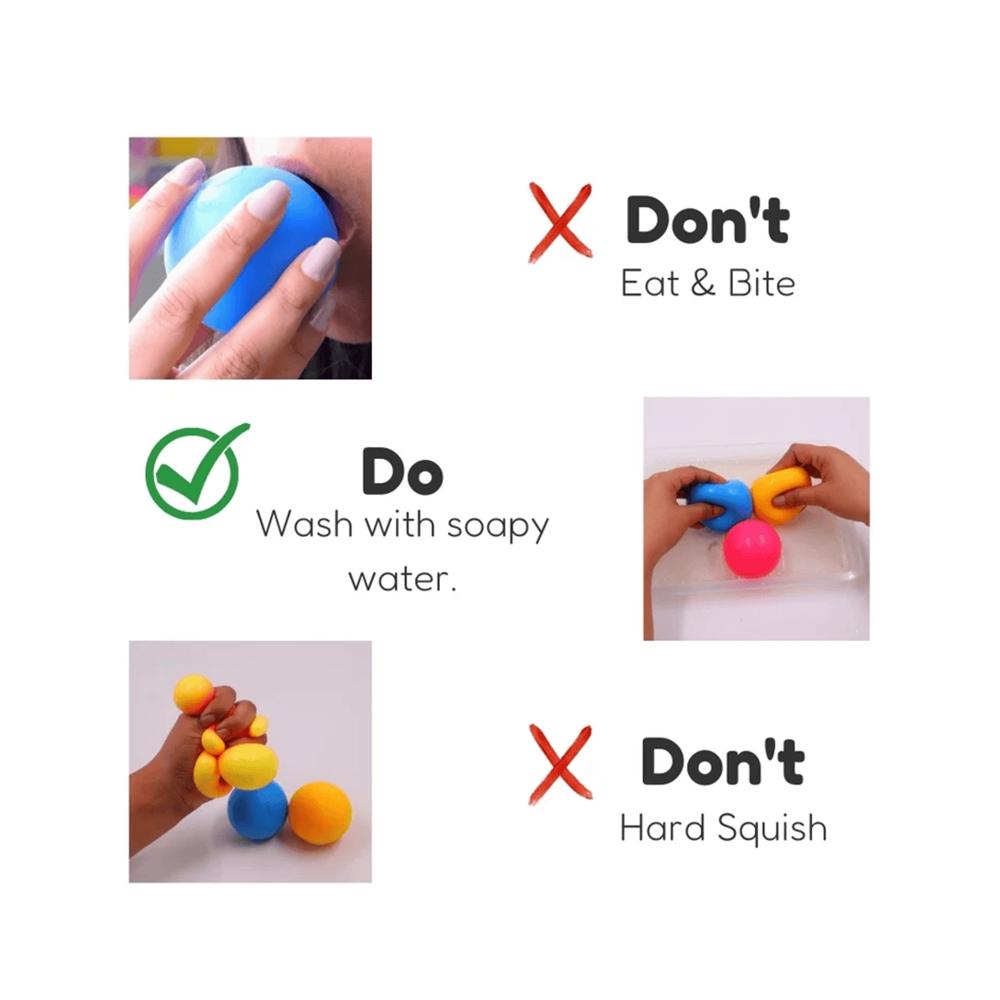 Scoobies Tint Twirlers – 3 Pieces | Color-Changing Squishy Balls | Sensory Stress Relief Toy | Soft, Durable & Portable