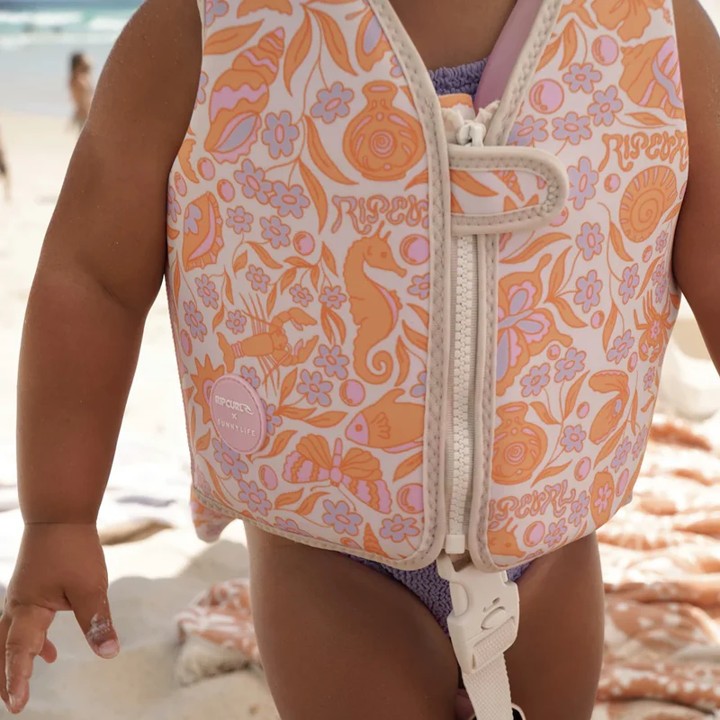 SUNNYLiFE Kids Swim Vest Ocean Magic Pink