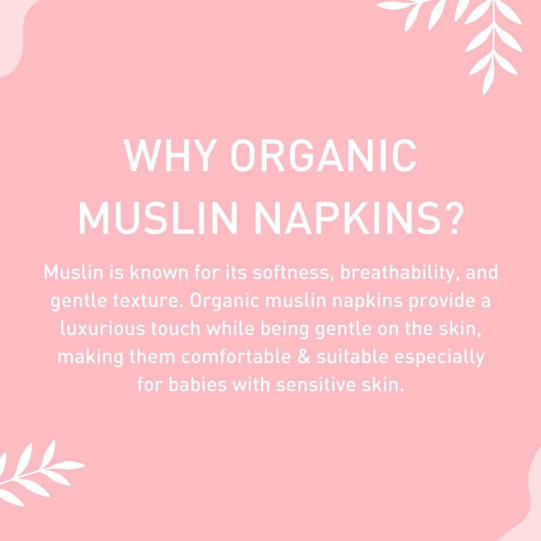 Windmill Baby Organic Muslin Napkins, Set Of 3, 0-2 Years