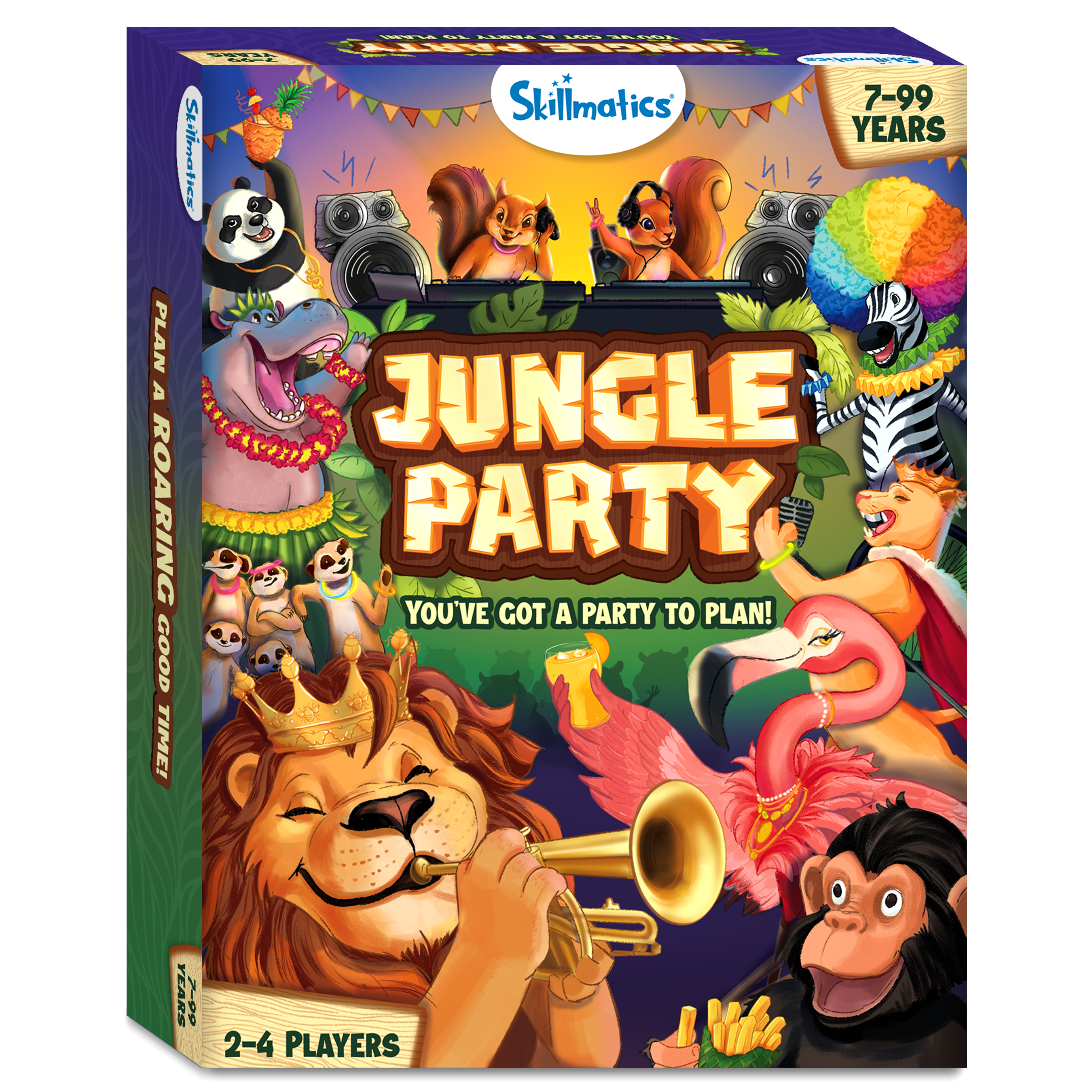 Skillmatics Card Game - Jungle Party, Fun Family Card Game of Strategy & Luck, Party Game, Gifts for Girls & Boys Ages 7, 8, 9 & Up