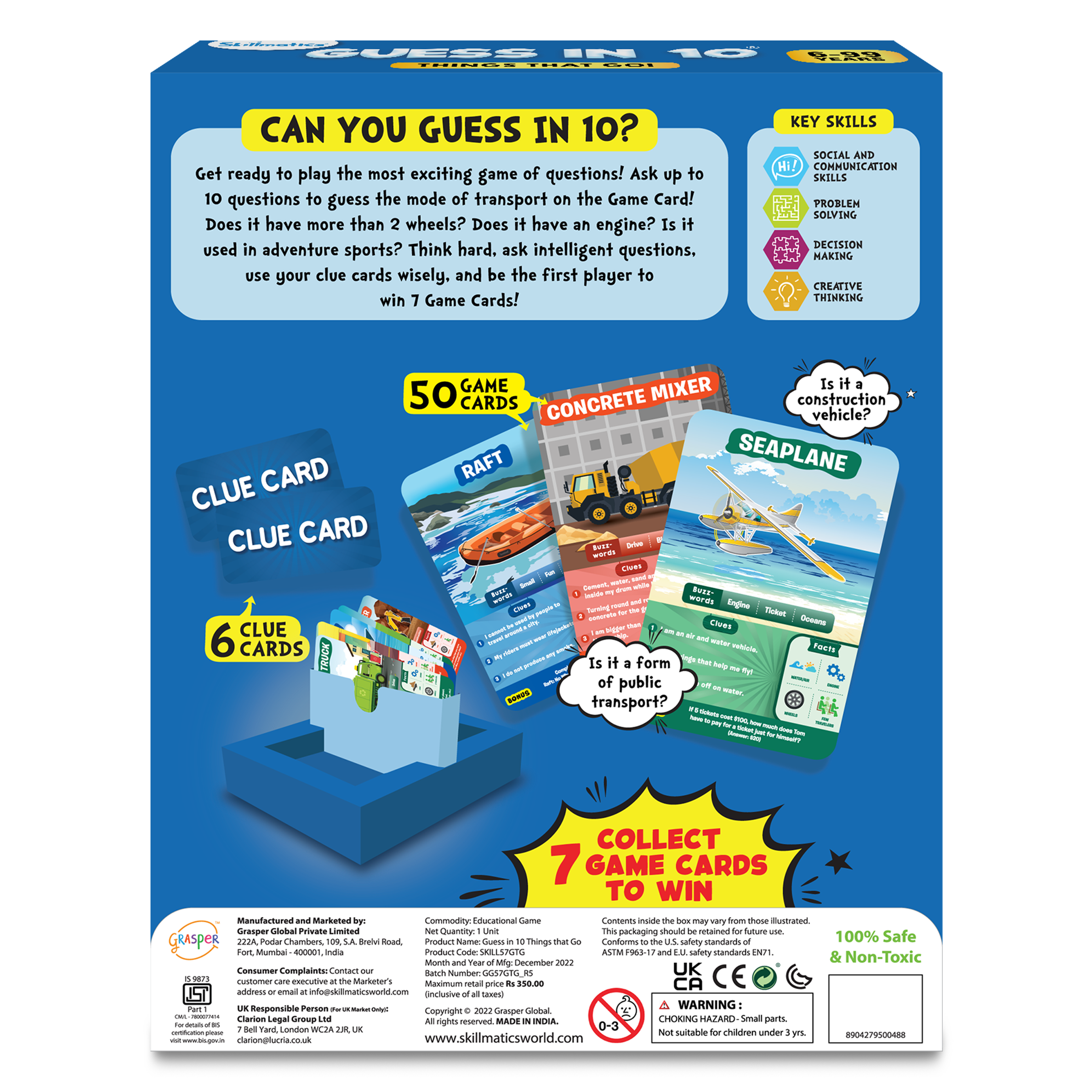 Guess in 10 – Things That Go! | Card Game of Smart Questions