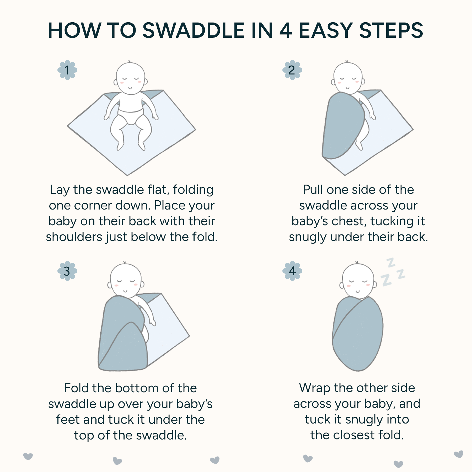 Nintara Baby Swaddle - 100% Organic Premium Muslin Cotton, 39" x 39" (100 cm x 100 cm), Ultra-Soft, Breathable & Lightweight, Multipurpose, Unisex, Hypoallergenic, Gifts for Newborn Babies
