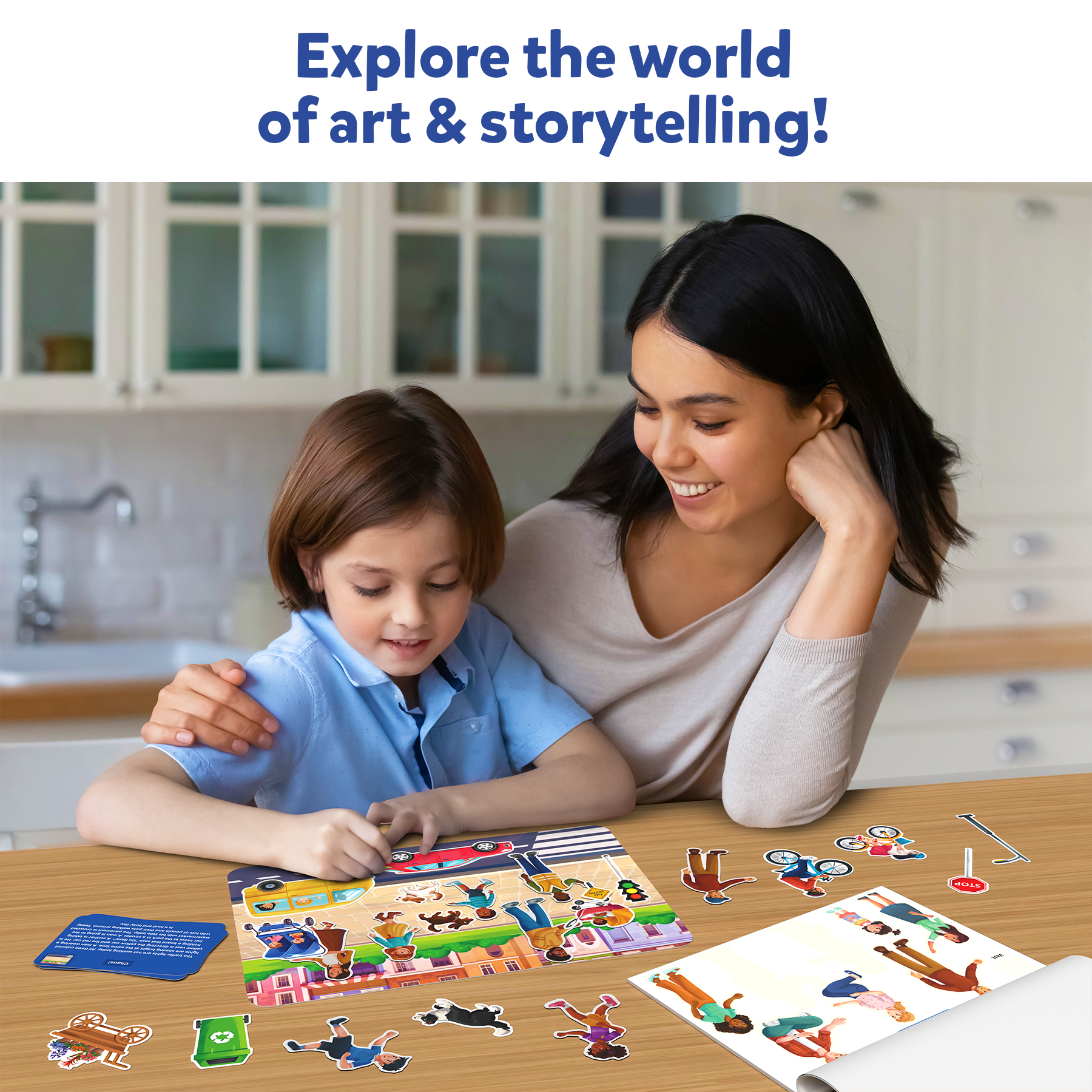 Skillmatics Art & Craft Activity - Sticker Stories, Reusable Sticker Art, DIY Craft Kits, Creative Storytelling Kit, Educational Toy, Gifts for Ages 3, 4, 5, 6, 7