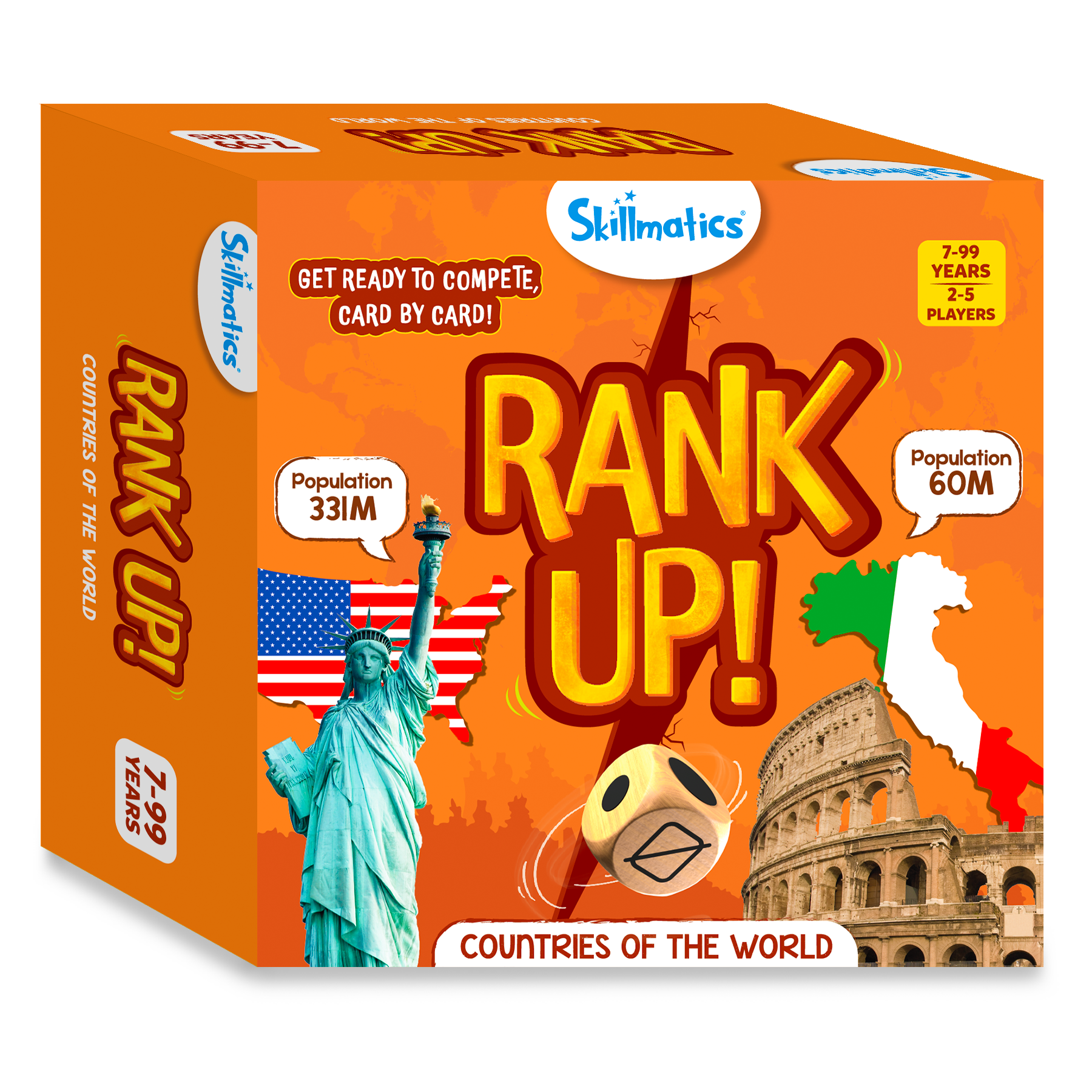 Skillmatics Trump Card Game - Rank Up Countries Of The World, Fun & Fast-Paced Game Of Memory, Perfect For Family Game Night, Gifts For Ages 7 And Up