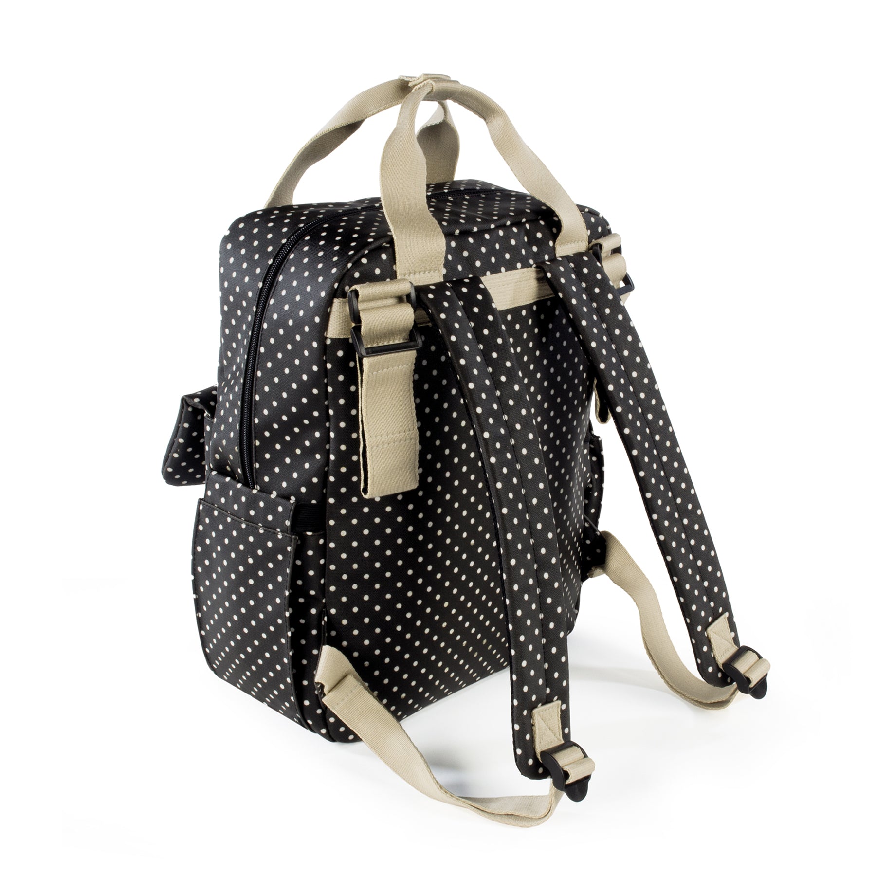 Walking Mum Emily Black Backpack Diaper Changing Bag