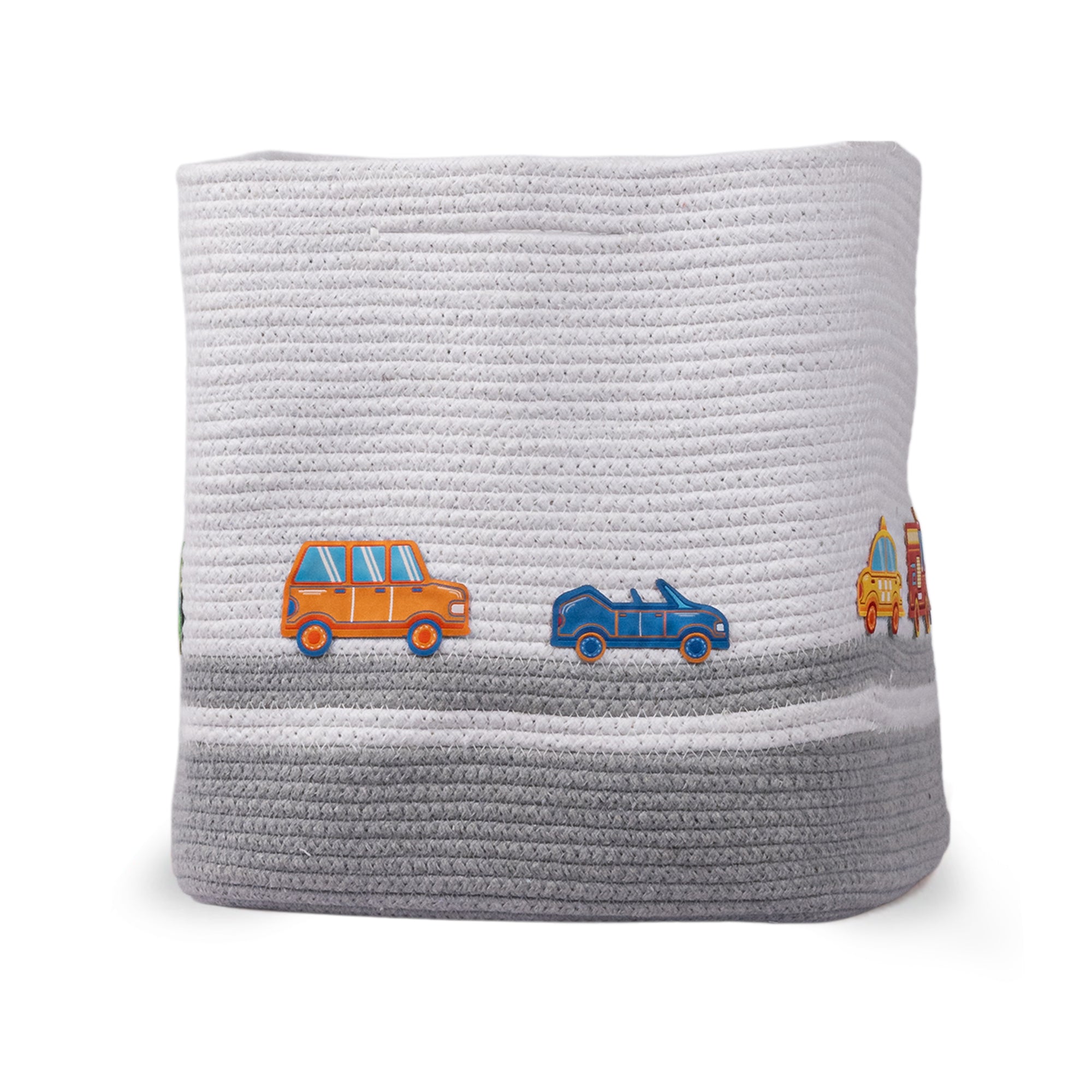 Cotton Rope Transport Trail Rectangular Toy Storage Basket