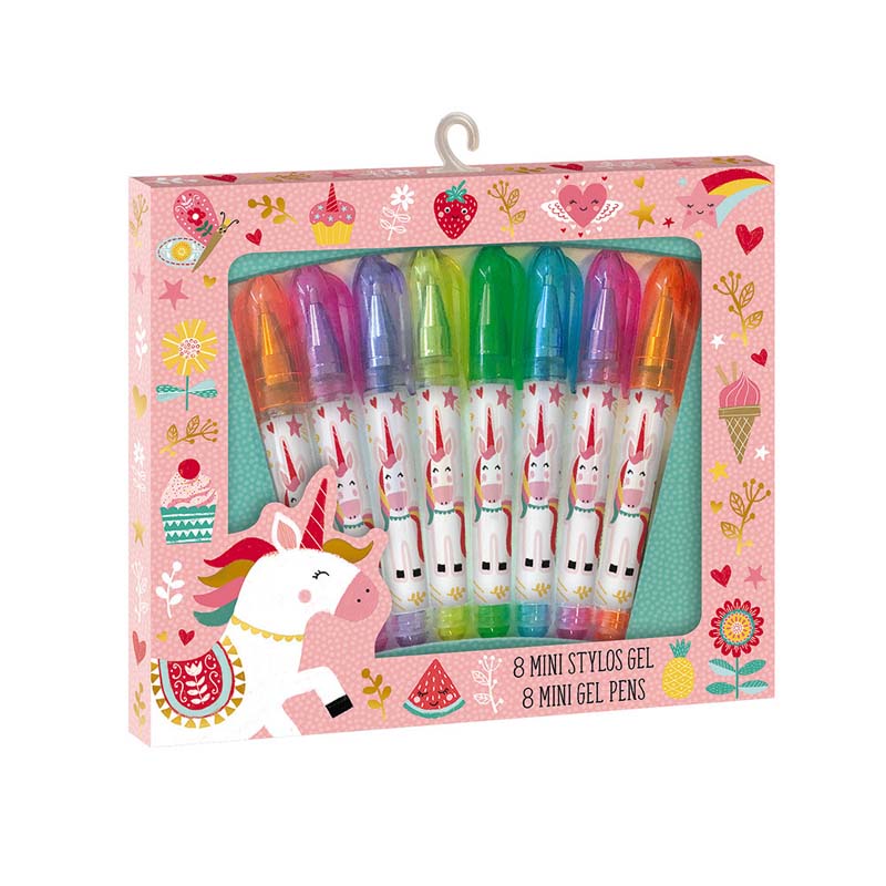 8 Unicorn Mini Gel Pens