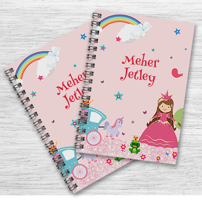 Personalised Notebook (A5 Size) - Princess