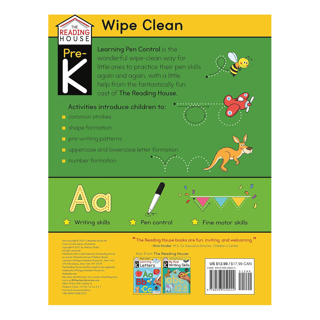 Wipe Clean: Learning Pen Control (Pre-K Activity Workbook)