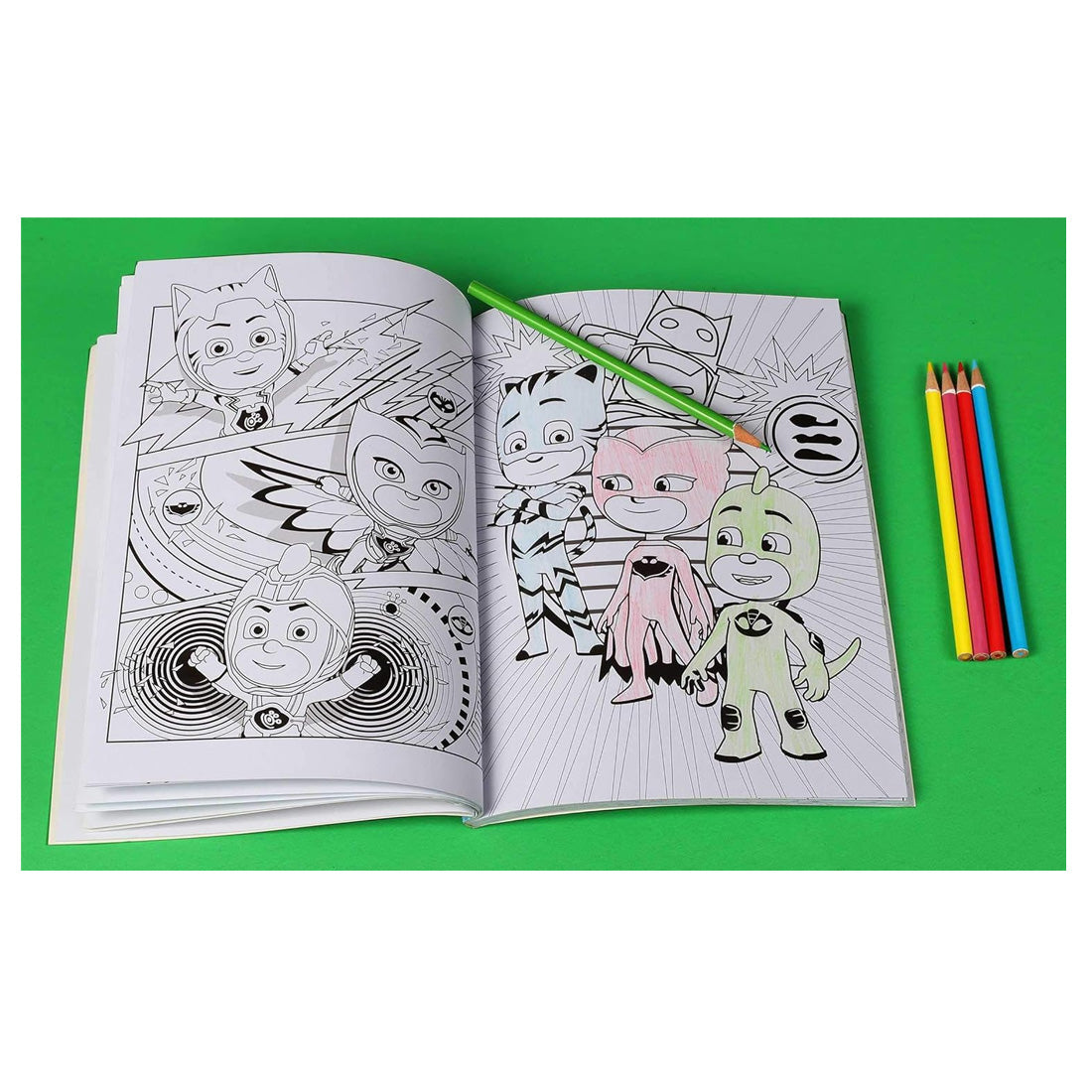 Pj Masks Color In Sticker Book