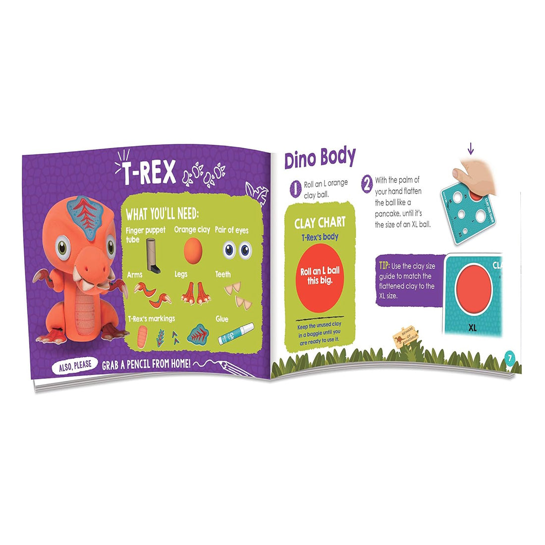 Klutz: Book & Activity Kit: My Dino Finger Puppets