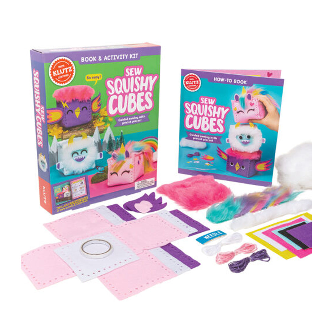 Klutz: Book & Activity Kit: Sew Squishy Cubes