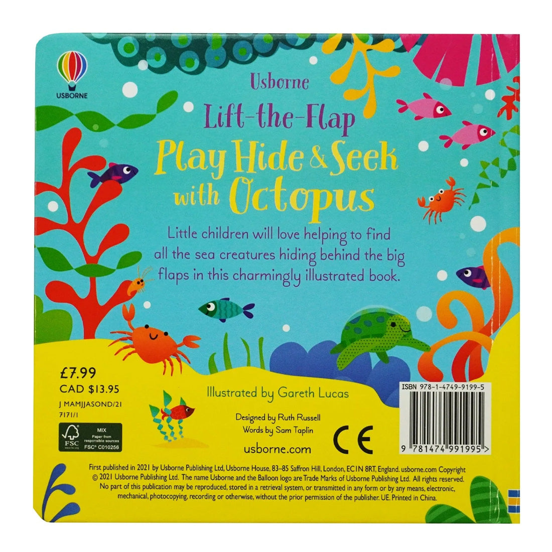 Usborne: Lift-The-Flap Play Hide And Seek With Octopus