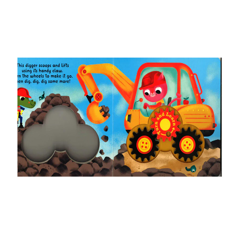 Turn & Learn: Construction Vehicles - Diggers