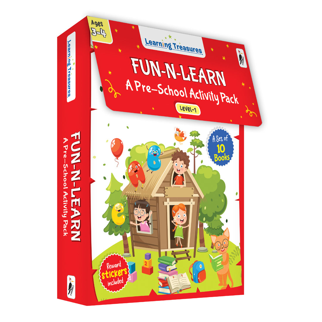 Woodpecker Books: Learning Treasure - Fun-N-Learn (Set Of 10 Books)