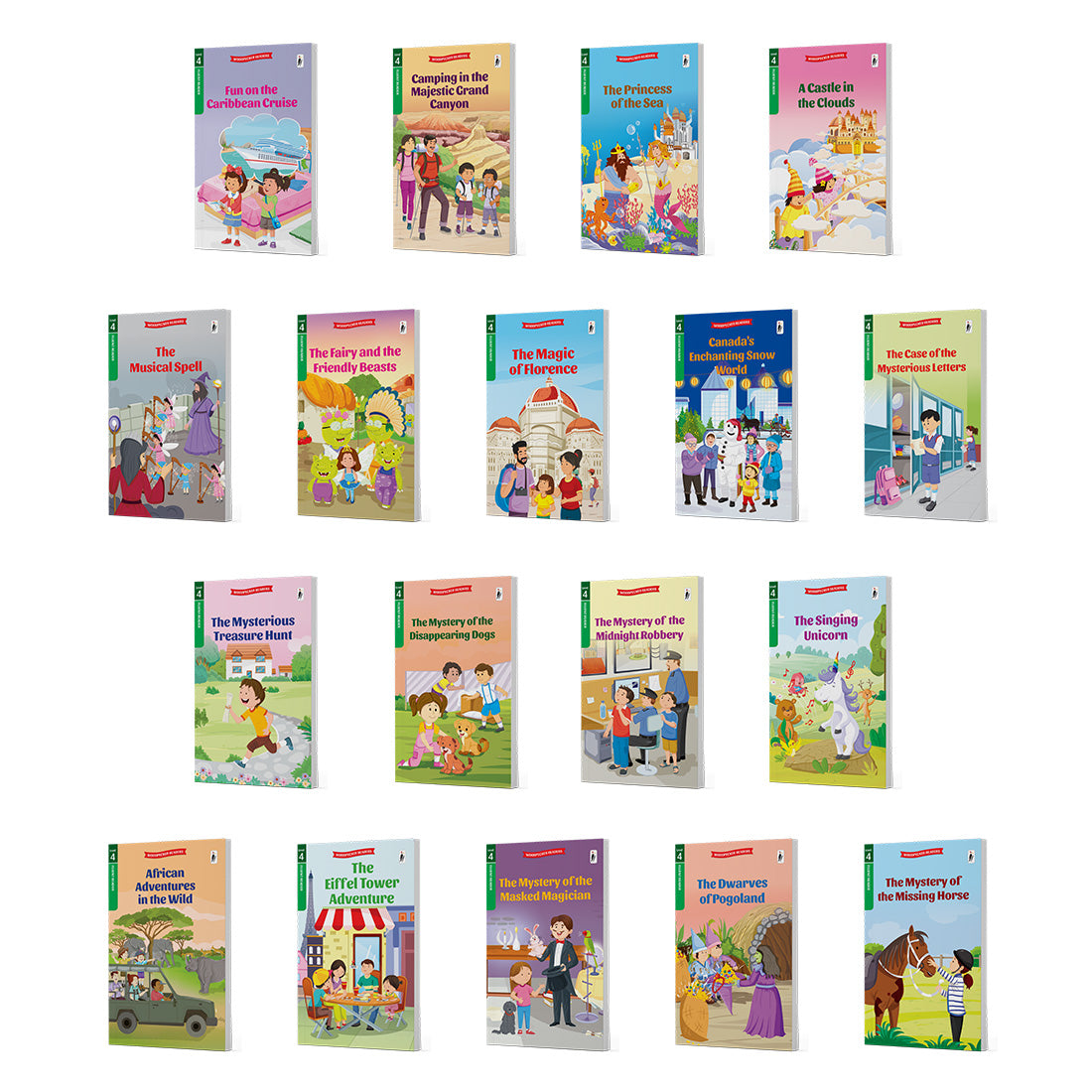 Woodpecker Books Level 4: Fluent Readers Box Set Of 18 Books