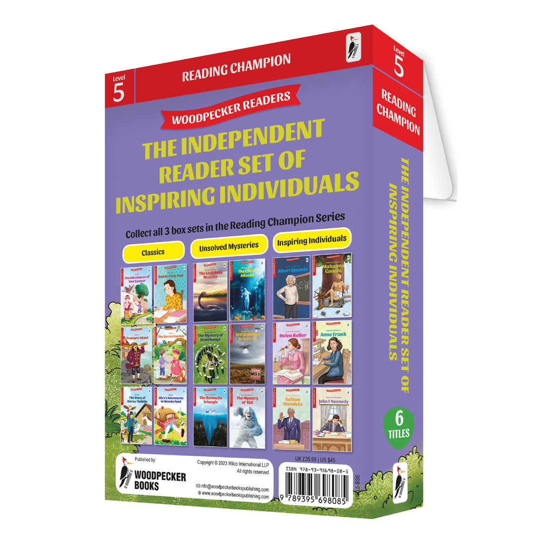 Woodpecker Books Level 5: Independent Reader Set Inspiring Individuals (6 Vol Set)