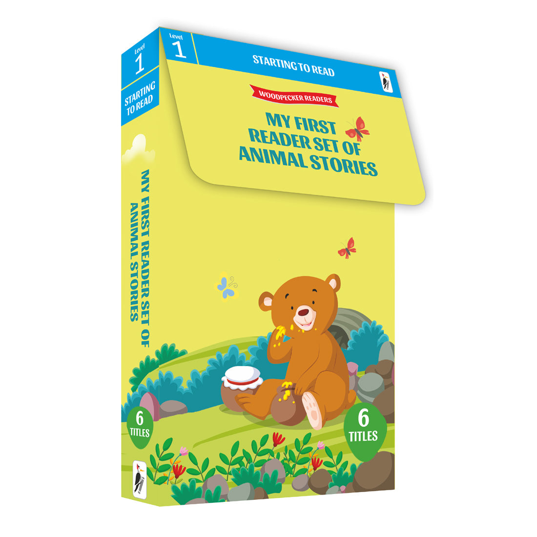 Woodpecker Books Level 1: My First Reader Set Of Animal Stories (6 Vol. Set)