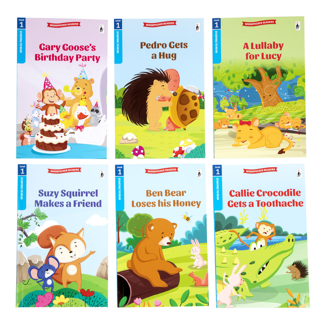 Woodpecker Books Level 1: My First Reader Set Of Animal Stories (6 Vol. Set)