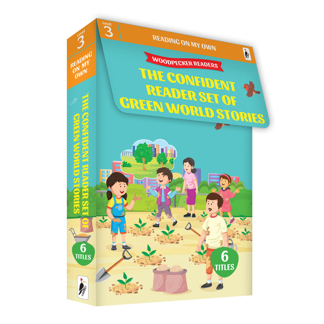 Woodpecker Books Level 3: Confident Reader Set Of Green World Stories (6 Vol. Set)