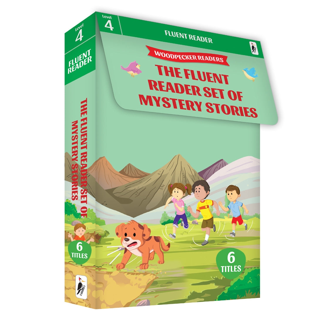 Woodpecker Books Level 4: Fluent Reader Set Of Mystery Stories (6 Vol Set)