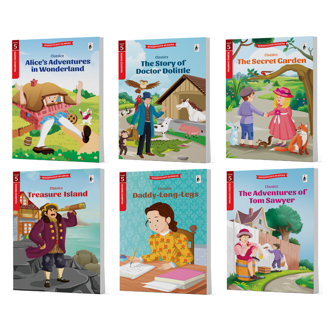 Woodpecker Books Level 5: Independent Reader Set - Classic Stories (6 Vol Set)