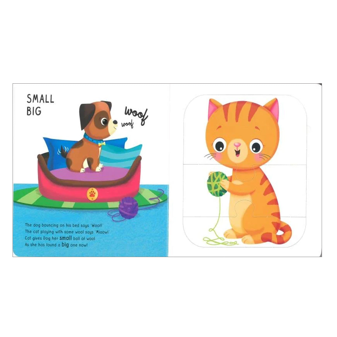 Mix & Match Puzzle Book: Pets Learn Opposites