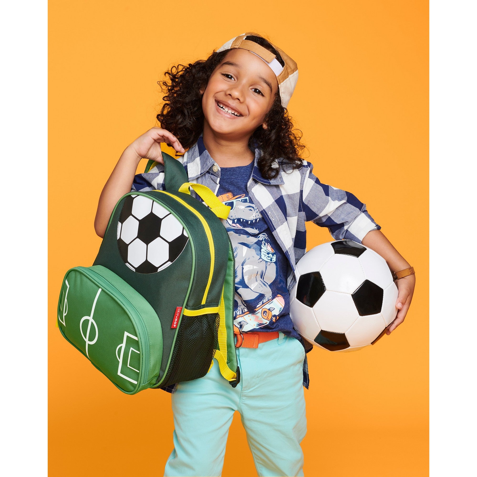 Skip Hop Spark Style Little Kid Backpack Soccer Football