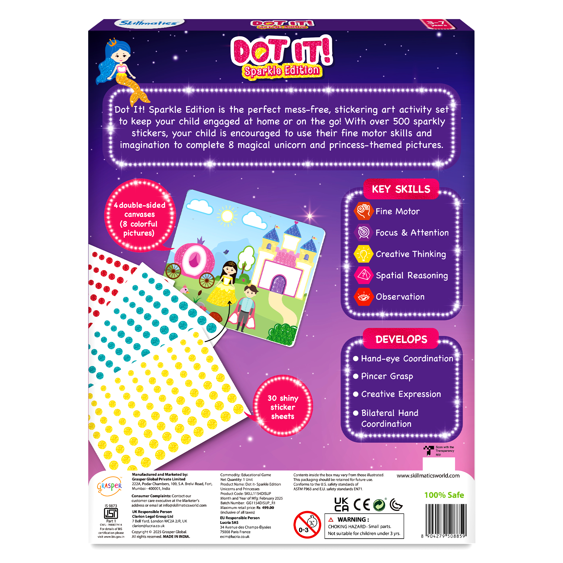 Skillmatics Craft Activity - Roll-Up Beads Friendship Bracelets DIY Kit, 200+ Charms & Beads, Jewelry Making Kit, Create 15+ Bracelets, Gifts for Kids Ages 6, 7, 8, 9, 10, 11, 12, 13 (Copy)