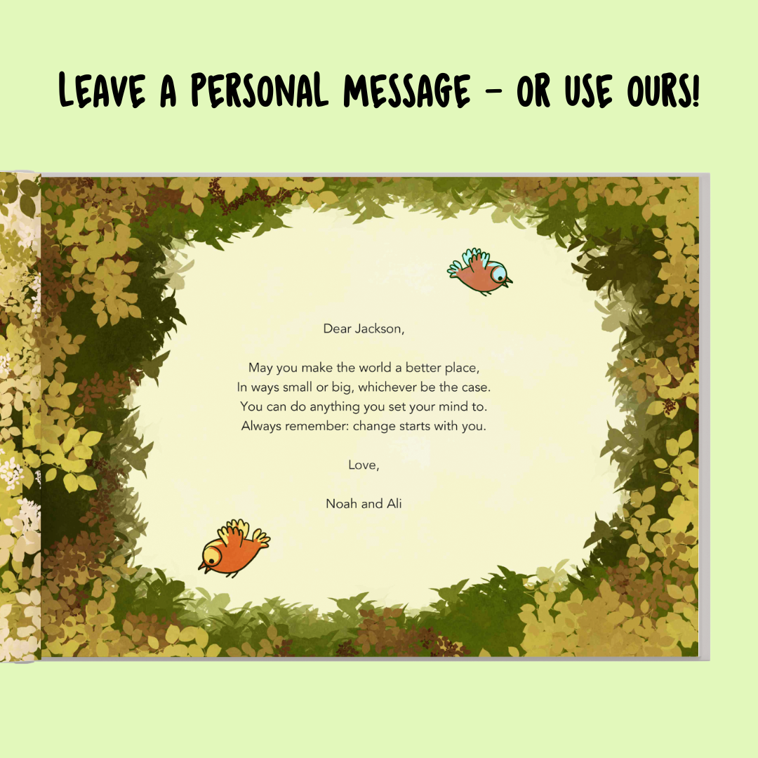 Personalised Storybook - The Tree Warrior; Make Your Child A Climate Hero!