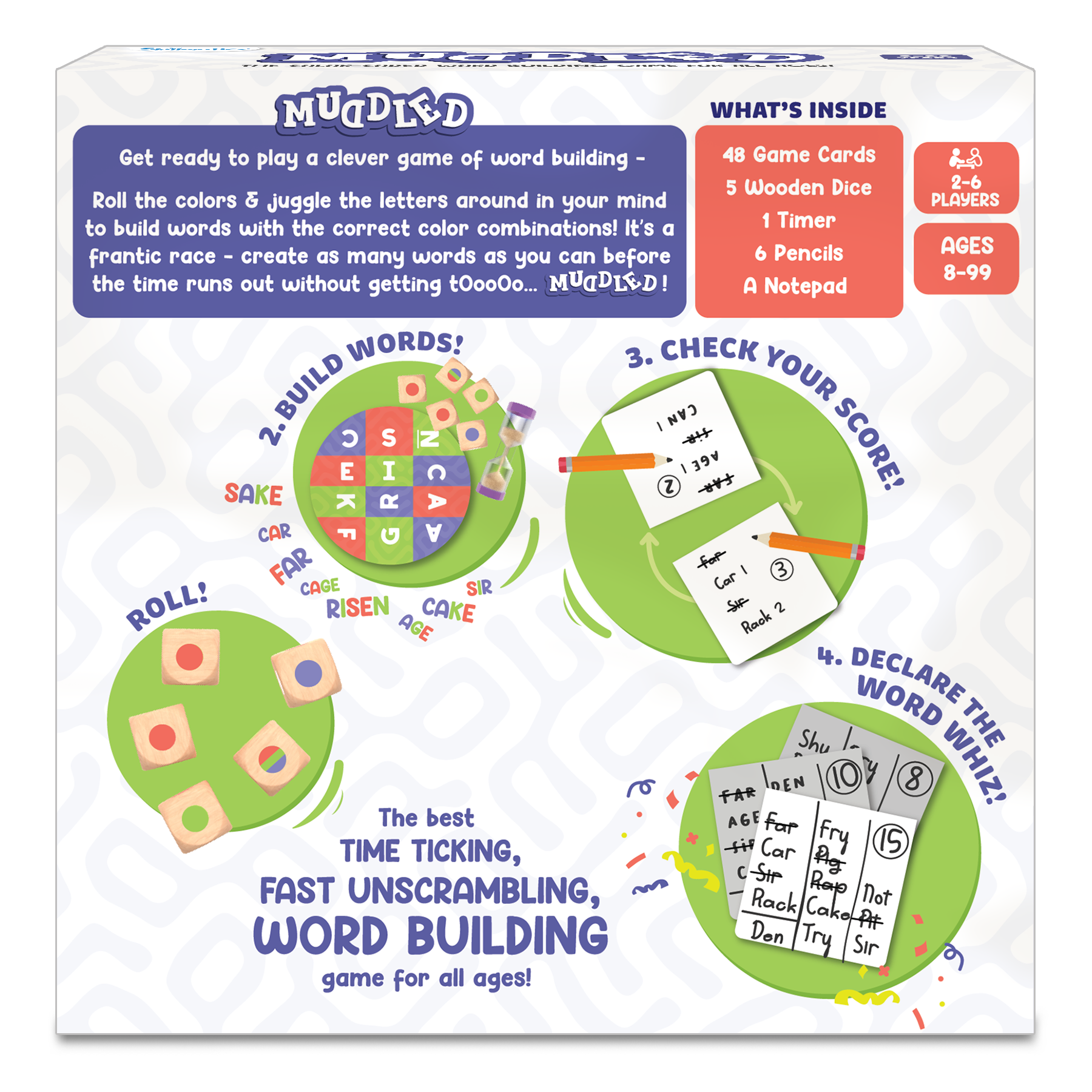 Skillmatics Word Game - Muddled, Fast-Paced Word Building Game, Fun For Kids & Families, Gifts For Ages 8 & Up