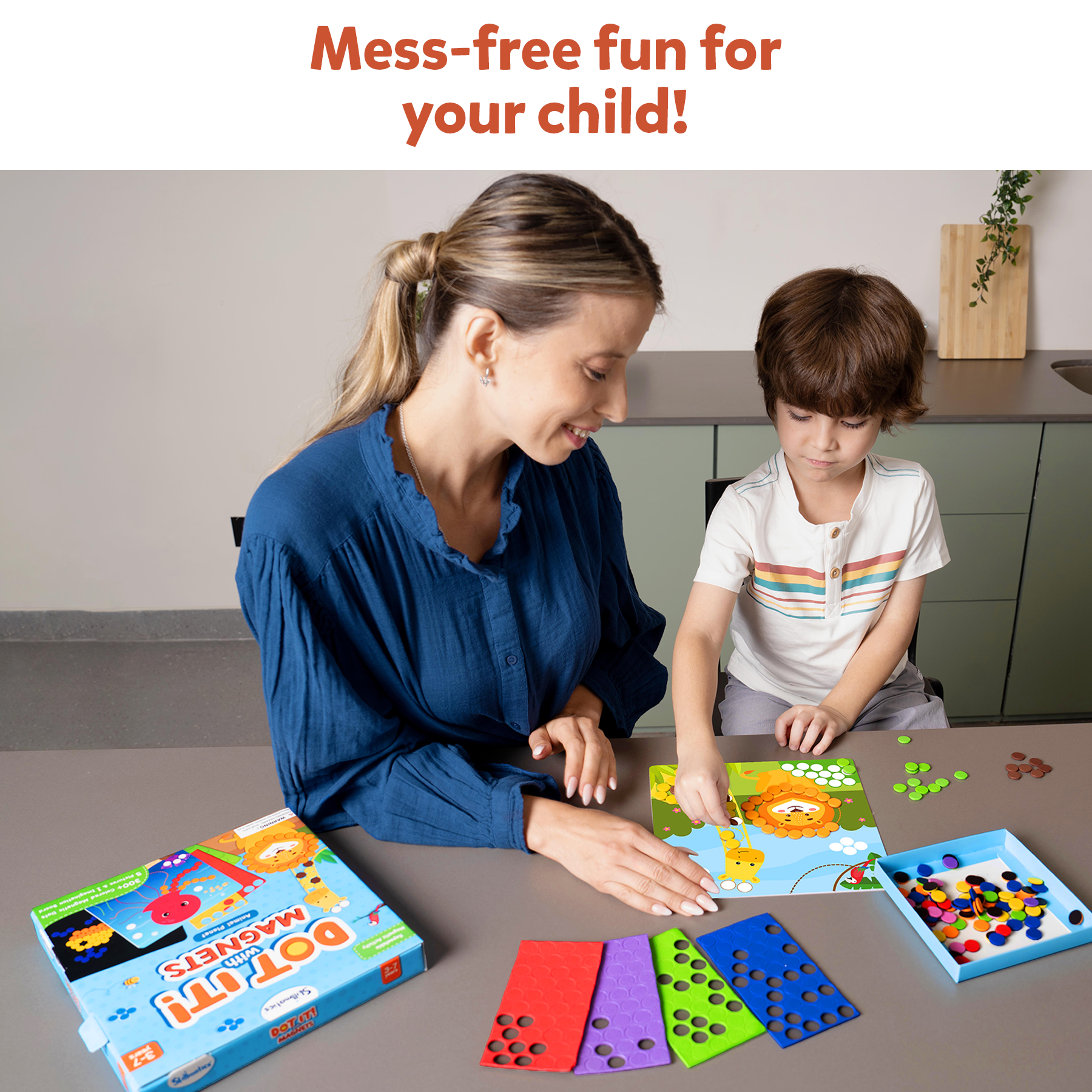 Skillmatics Art Activity Dot It with Magnets - Animals, No Mess Repeatable Art for Kids, Craft Kits, DIY Activity, Gifts for Ages 4 to 7