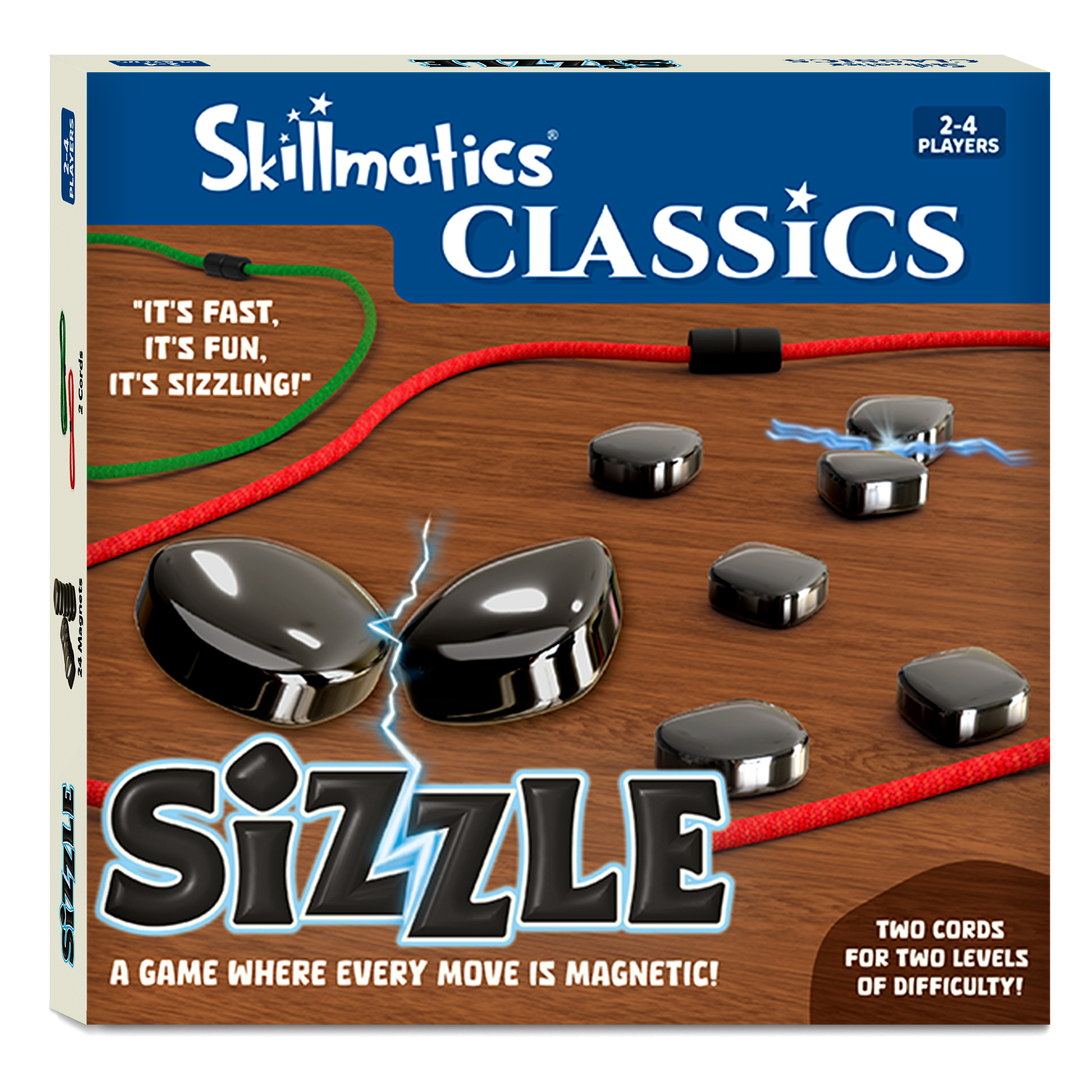 Skillmatics Sizzle - Classic Magnetic Attraction Game, Strategy & Travel Activity, Fun for Family Game Nights, Gifts for Boys, Girls, Teens & Adults, Ages 15 & Up, 2-4 Players