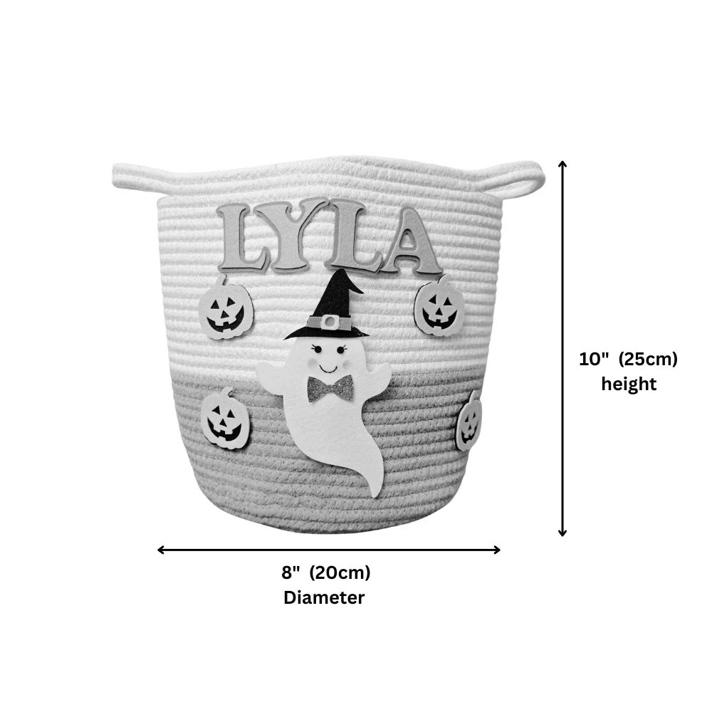 Halloween Trick-or-Treat Basket Personalised