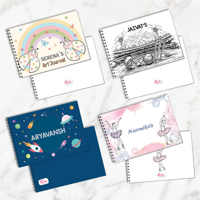 Rainbow Bugs Personalised Art Book