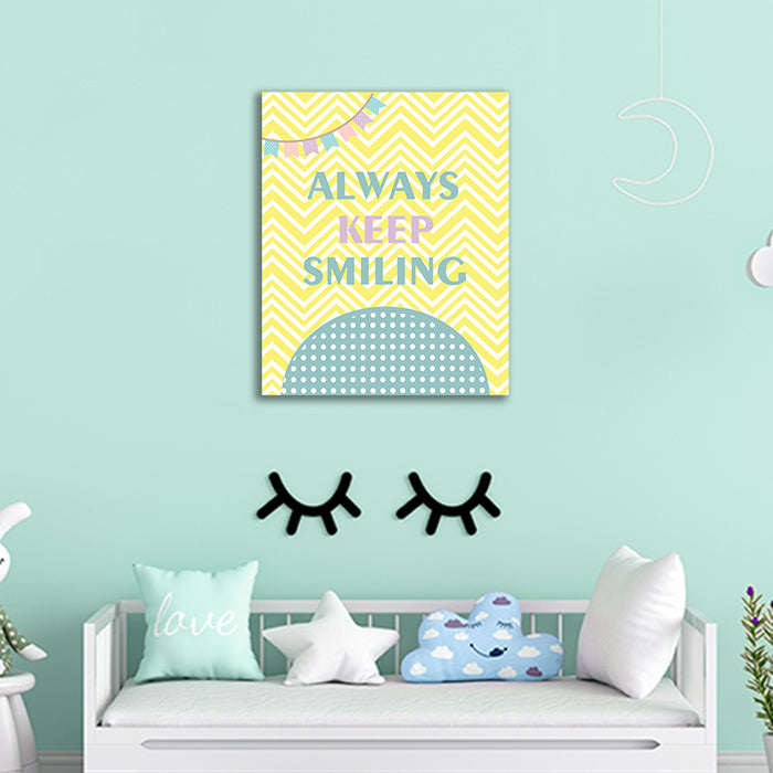Always Keep Smiling Canvas For Wall