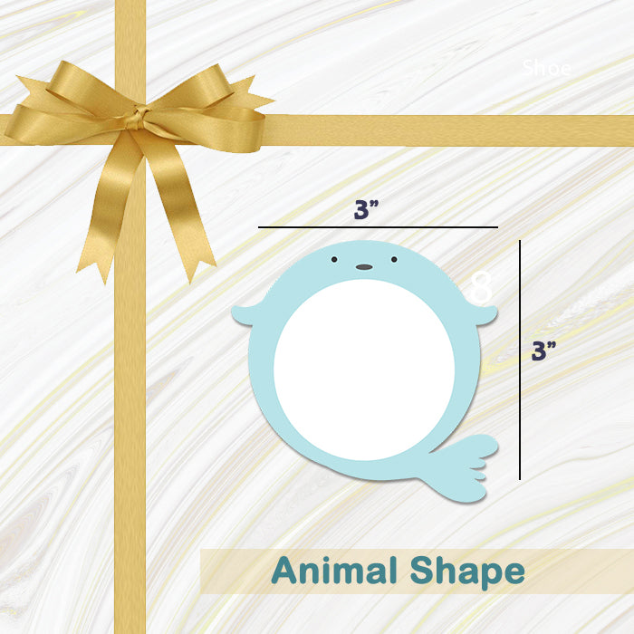 Adorable Personalised Gift Sticker - Animal Shape - Set of 40