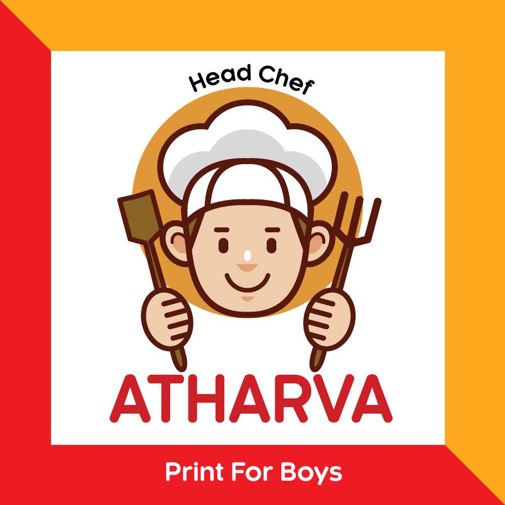 Kids Apron and Chefs Hat Set