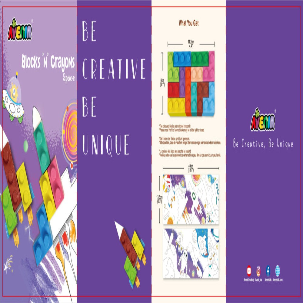 Avenir Block 'N' Crayons-Arts & Crafts-Avenir-Toycra
