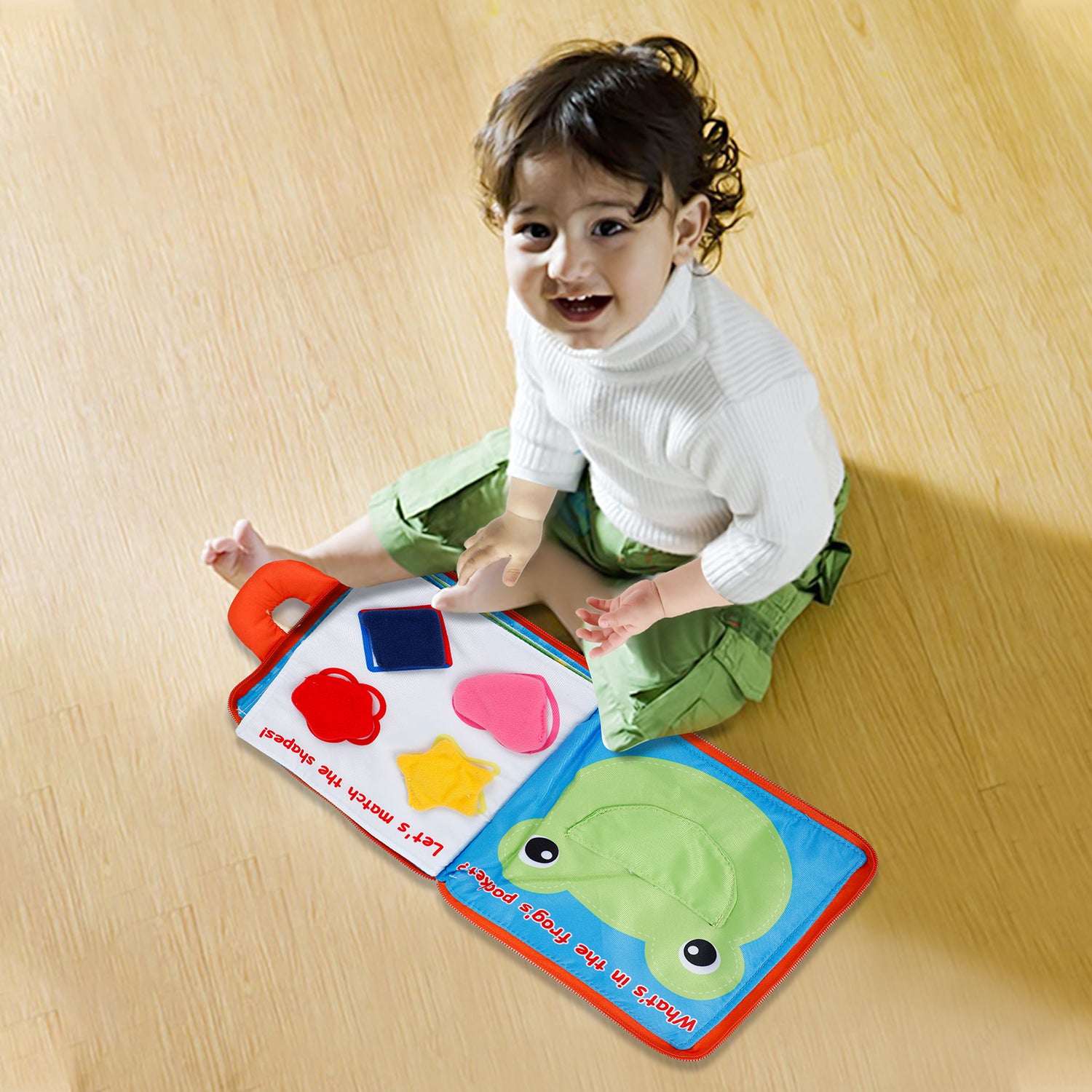 Baby Moo Learning Basic Tasks Multicolour Activity Cloth Book