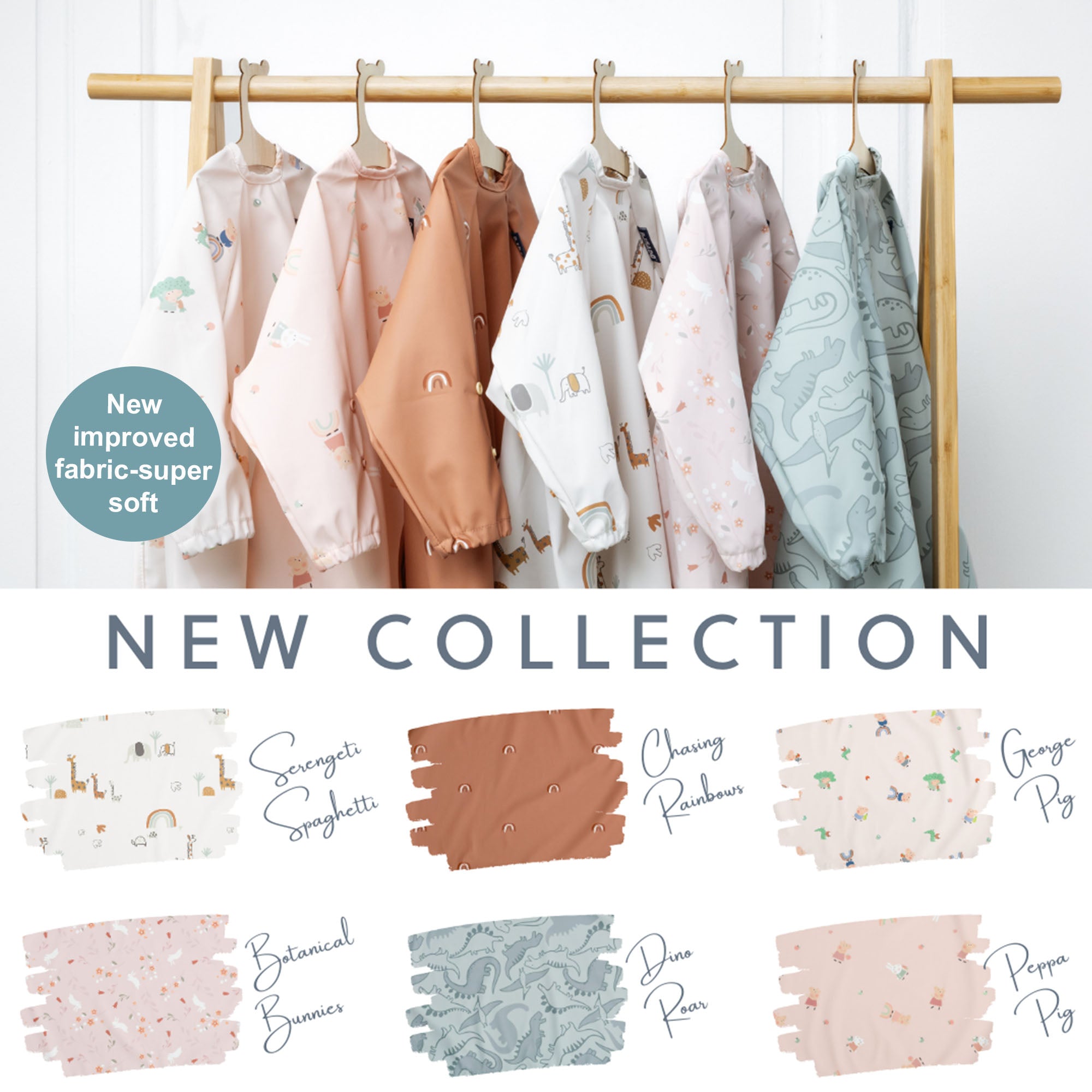 BiBaDo Stain & Water Proof Long Sleeve Coverall Shirt Weaning Bib - For Infants