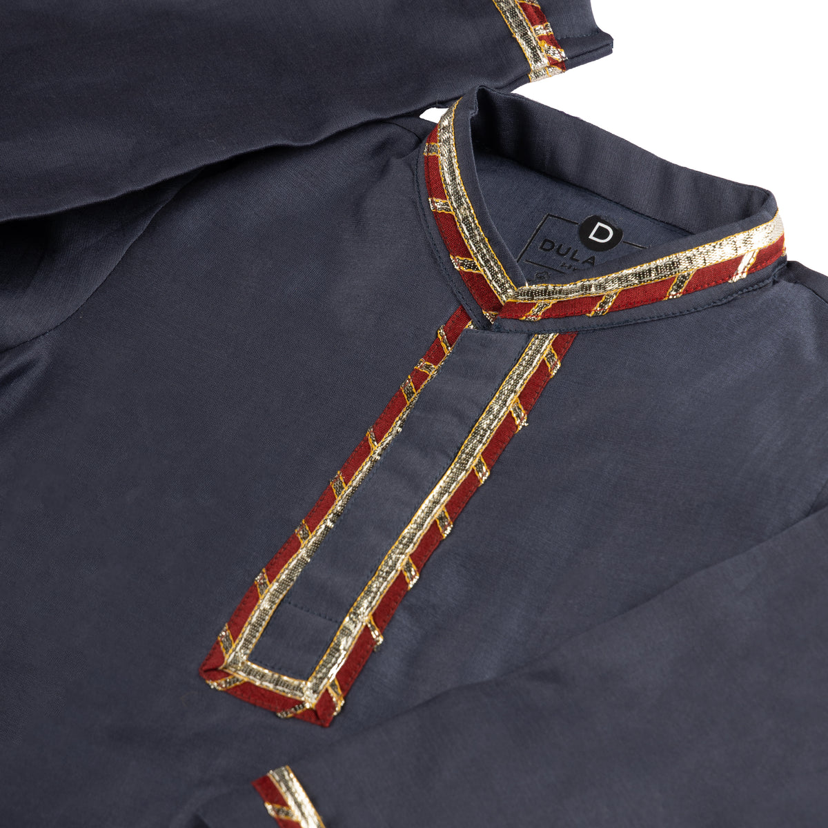 Chanderi Kurta Pyjama Set (Gota Work)