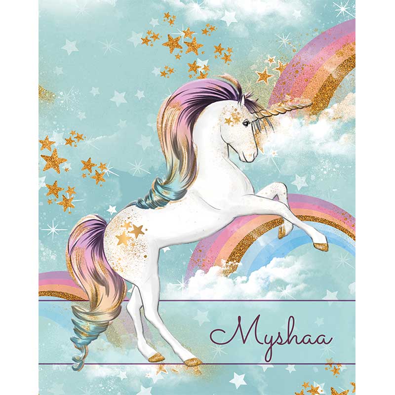 Personalised Notebook - Unicorn