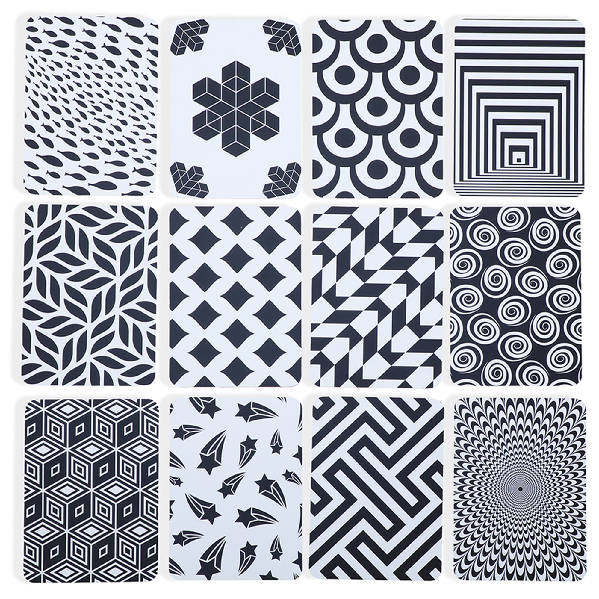 Baby Moo High Contrast Flash Cards Pack of 12 - Patterns