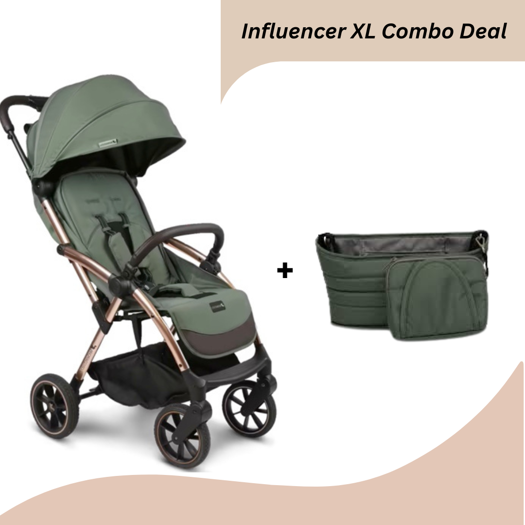 Leclercbaby Combo Influencer XL Army Green (Stroller + Organiser)