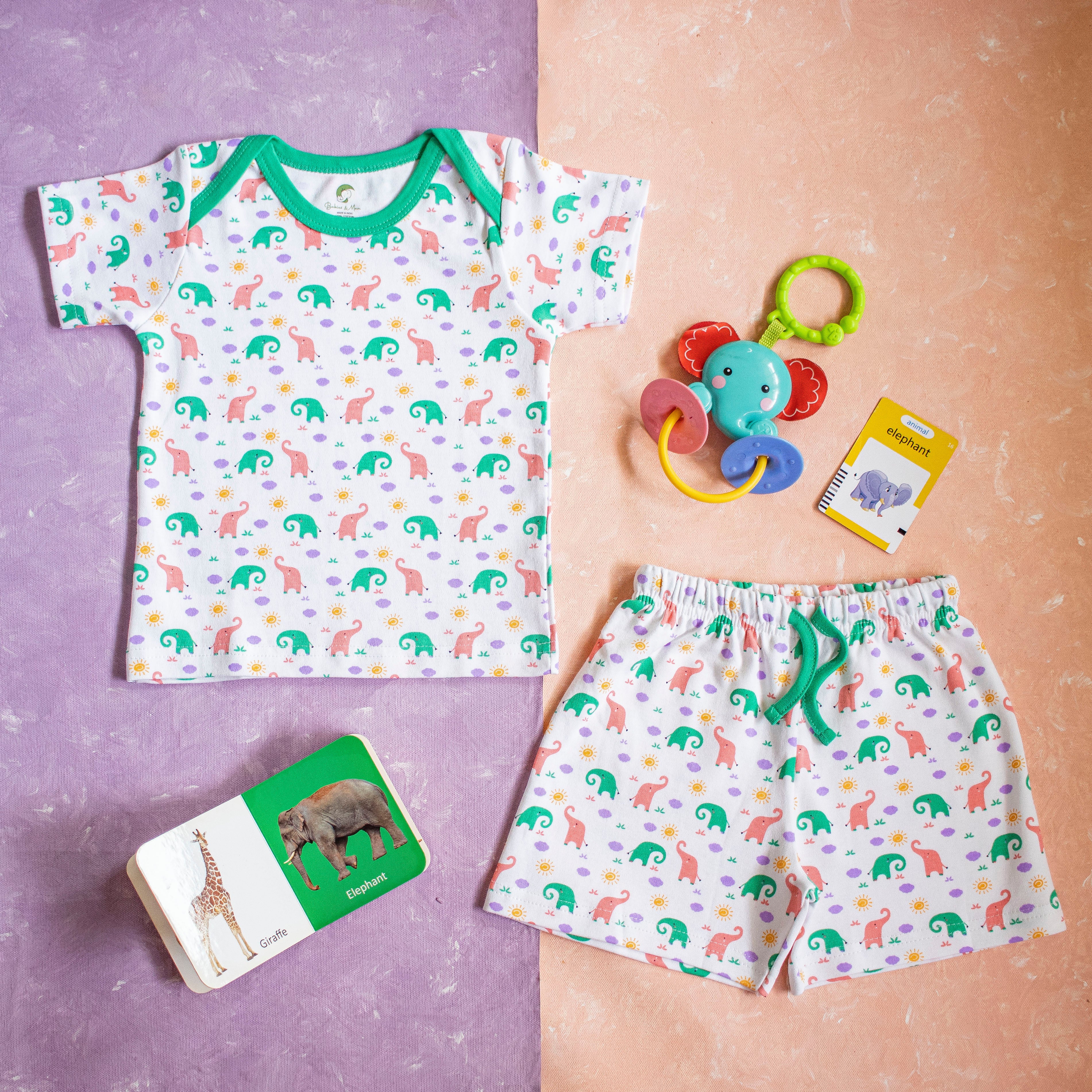 Elephant T-Shirt With Shorts